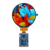 4 inch circular TFT display panel with HDMI Board