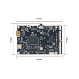 Round MIPI DSI display connected to HDMI driver board